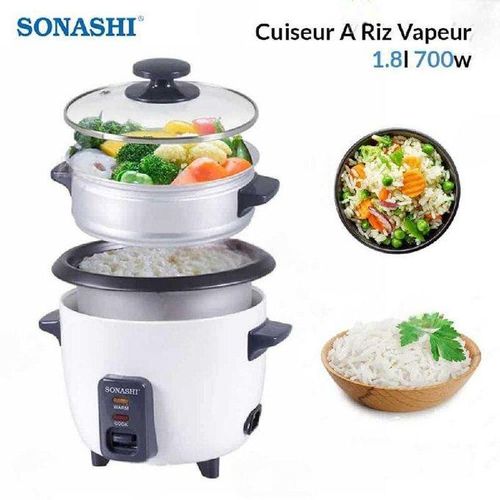 Cuisseur Riz à Vapeur 700w 1.8l SONASHI SRC-318