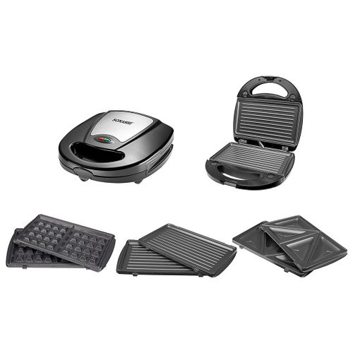 Panineuse Et Gaufrier 3en1 760W Sonashi SSM-861