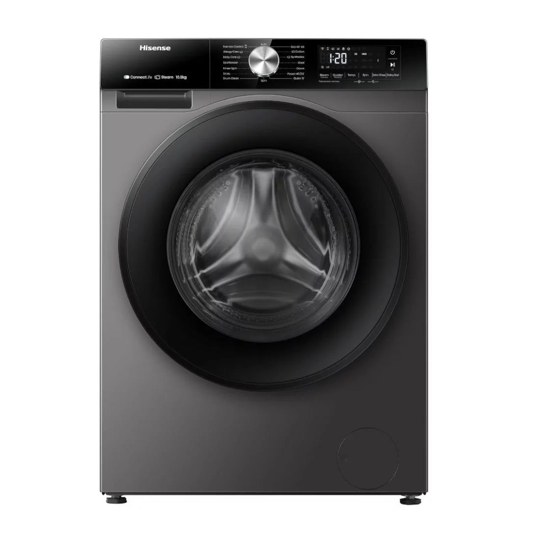 LAVE LINGE HISENSE SERIE S3 10.5 KG FRONTAL/SMART/TACTILE/TITANIUM WF3S1043BT