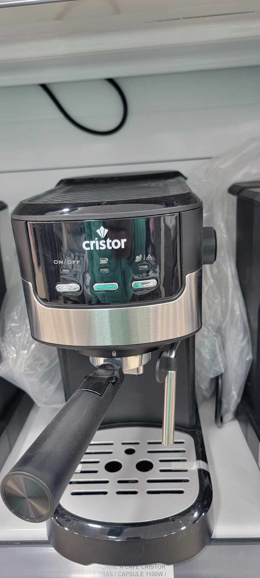 Machine à Café CRISTOR – à bras / Capsule 20 Bars 1100W CMD110NS