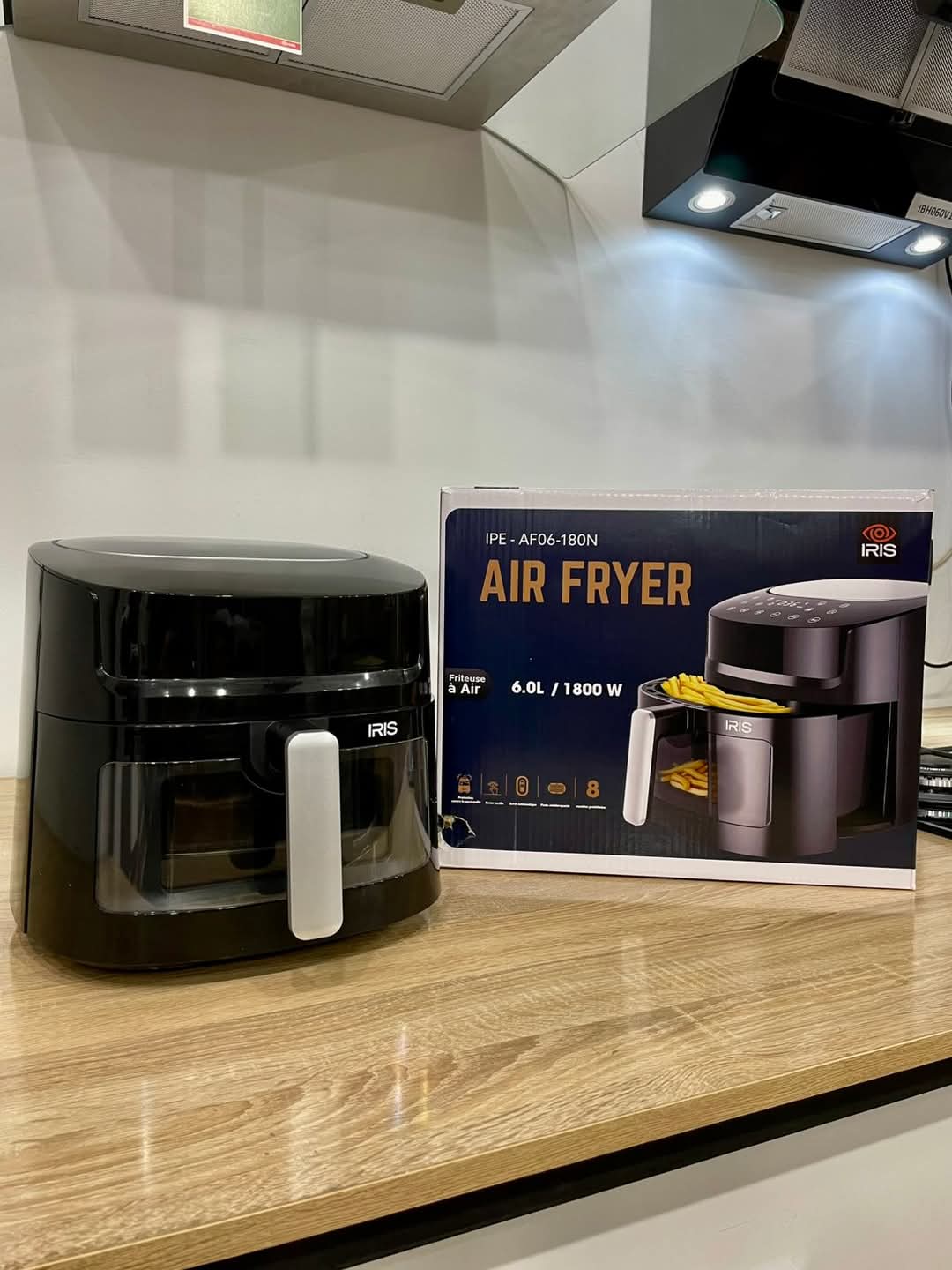 FRITEUSE AIR FRYER IRIS 6L 1800W NOIR AF06-180N