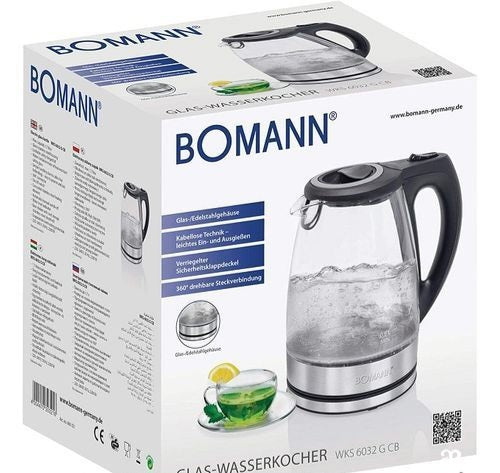 BOUILLOIRE BOMMAN EN VERRE 1.7L WKS6032GCB
