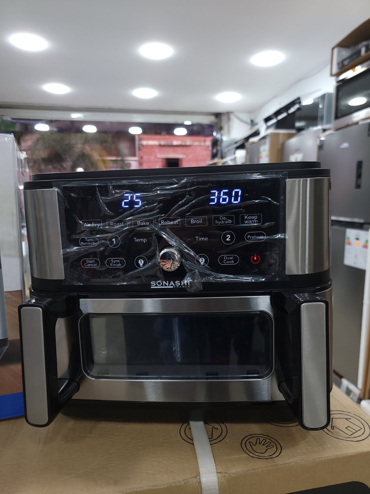 FRITEUSE AIR FRYER SONASHI 10.5L 2600W SAF-115 (NDR)