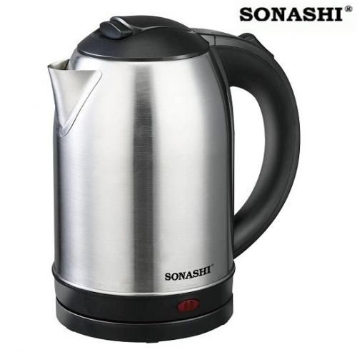 Sonashi Bouilloire Sans Fil En Acier Inoxydable 1,8 Litre -SKT-1813-Inox