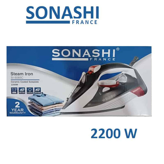 Sonashi Fer à repasser à vapeur semelle céramique 2200 W -SHI-5085C