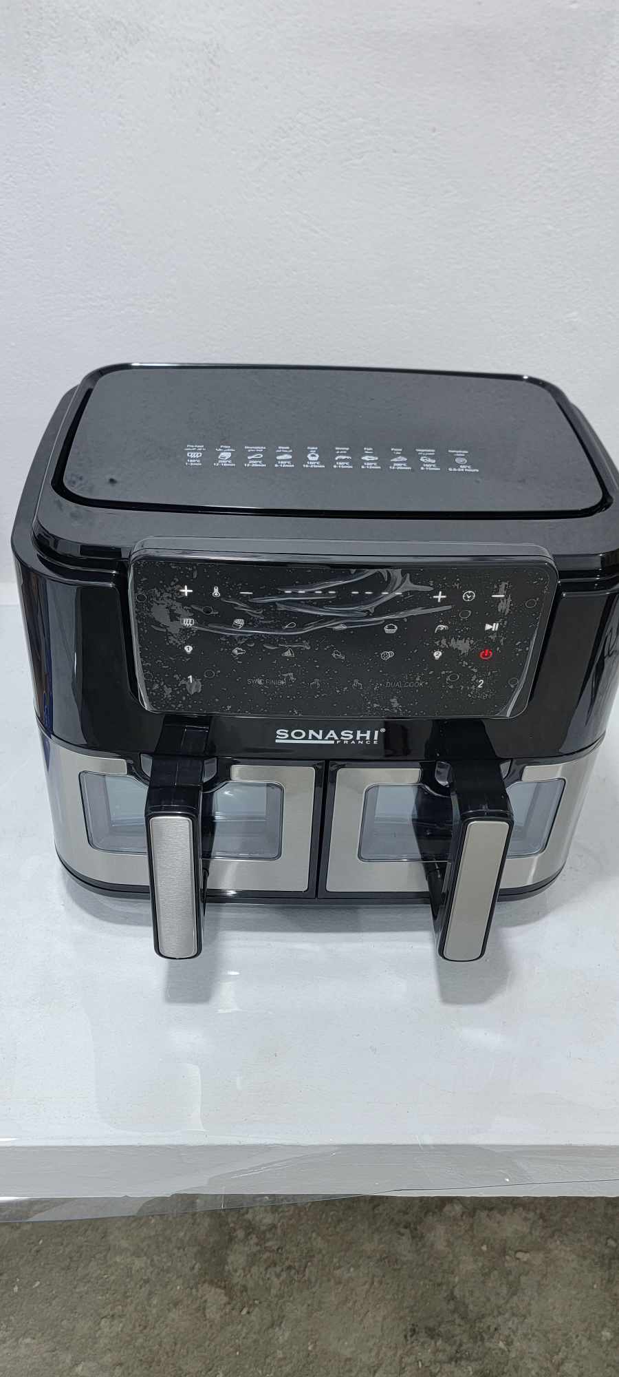 Tiktok Friteuse Air Fryer SONASHI 10L DOUBLE BACS 2600W SAF-105 (MSA)