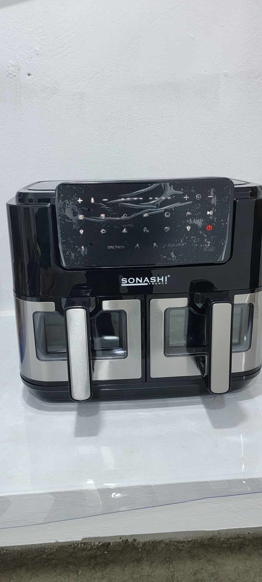 Tiktok Friteuse Air Fryer SONASHI 10L DOUBLE BACS 2600W SAF-105 (MSA)