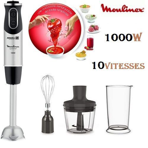 BRAS MIXEUR MOULINEX 3EN1 QUICKCHEF 1000W DD655810