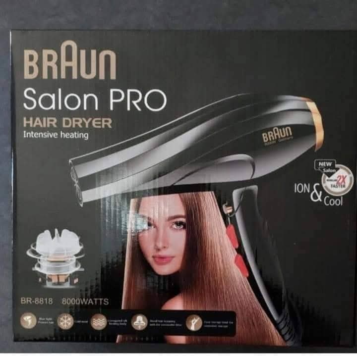 SECHE CHEVEUX BRAUN 8000W  BR-8818