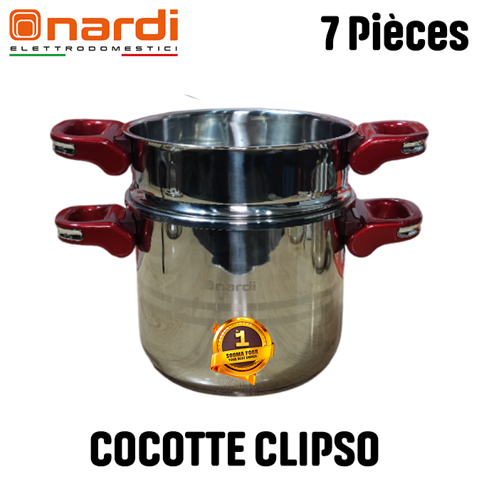 COCOTTE NARDI 2EN1 4/7 L ROUGE NPCM174XR