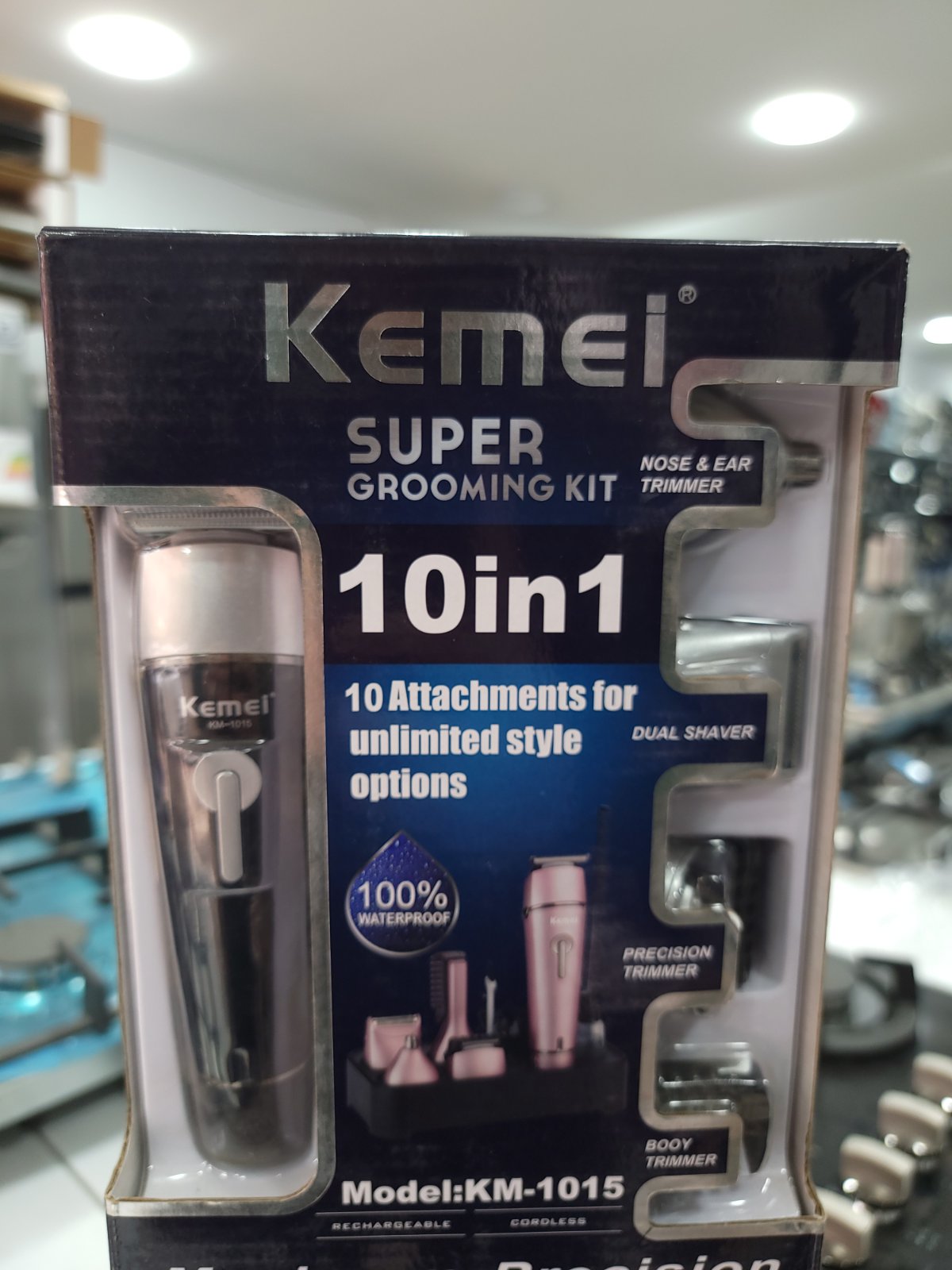 Tondeuse Waterproof KEMEI 10En1 - KM-1015