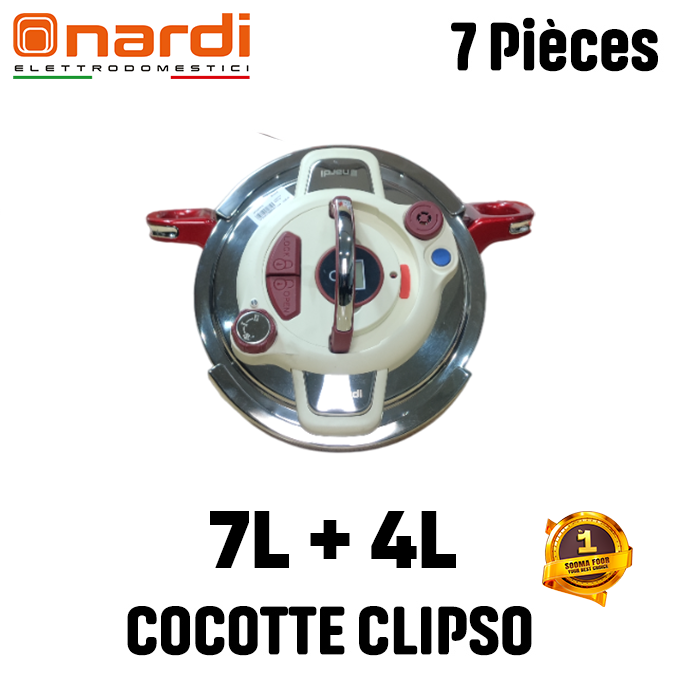 COCOTTE NARDI 2EN1 4/7 L ROUGE NPCM174XR